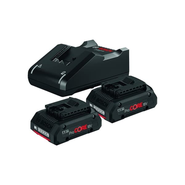 Tillbehörsset Bosch ProCORE; 18 V; 2x4,0 Ah + laddare GAL 18V-40