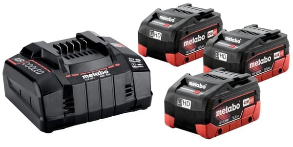 Tillbehörsset Metabo 685074000; 18 V; 3x5,5 Ah batt.