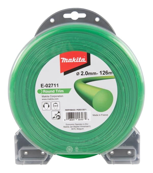 Trimmertråd Makita; 2,0 mm/126 m; (rund)