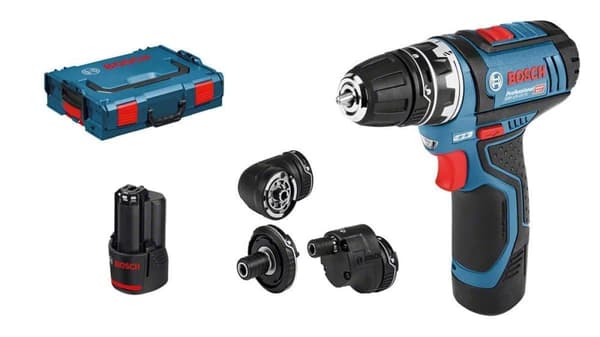 Skruvdragare/borr Bosch GSR 12V-15 FC Full Set; 12V; 2x2,0 Ah batt.