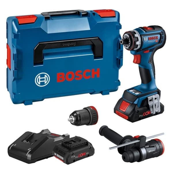 Skruvdragare/borr Bosch GSR 18V-90 FC Professional; 18 V; 2x4,0 Ah batt.