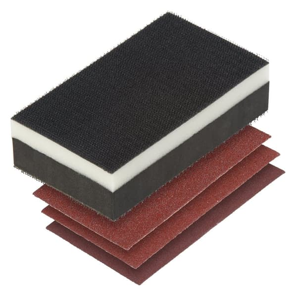 Slipsvamp Wolfcraft; 125x70x35 mm; P60/80/120