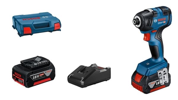 Slagmutterdragare Bosch GDR 18V-200; 18 V; 2x4,0 Ah batt.