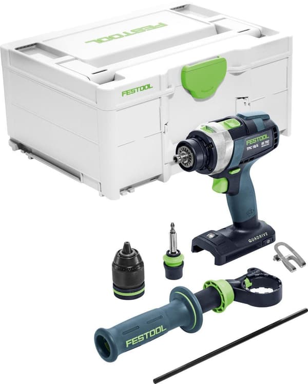 Slagskruvdragare / borr Festool TPC 18/4 I-Basic QUADRIVE; 18V (utan batteri och laddare)