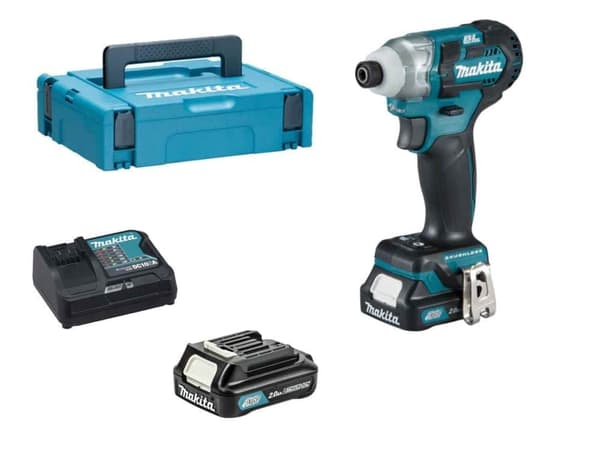 Slagskruvdragare Makita TD111DSAJ; 12 V; 2x2,0 Ah batt.
