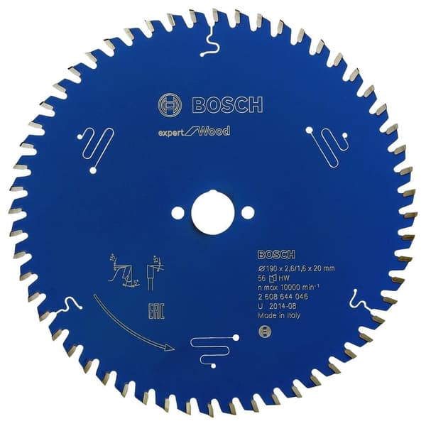 Sågklinga Bosch Expert for Wood; 190x20x2,6 mm; Z56