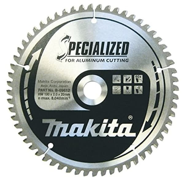 Sågklinga för aluminium Makita; 190x2x20,0 mm; Z60; -5°