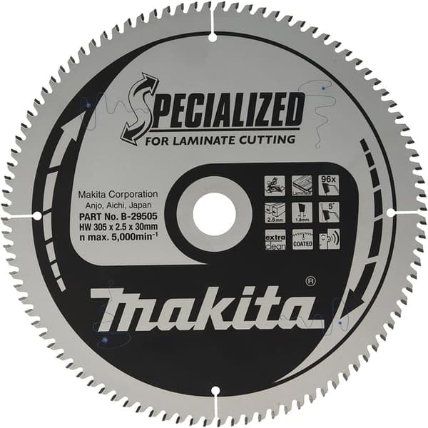 Sågklinga för laminat Makita; 305x2,5x30,0 mm; Z96; 5°