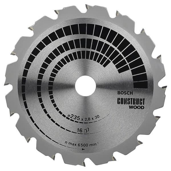 Sågklinga för trä Bosch CONSTRUCT WOOD; 235x2,8x30,0 mm; Z16; 15°