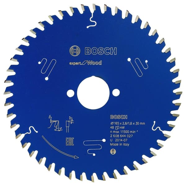 Sågklinga för trä Bosch Expert for Wood 2608644027; 165x30x2,6 mm