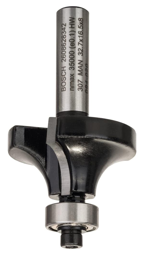 Avrundningsfräs Bosch 10/16,5/57 mm med kullager