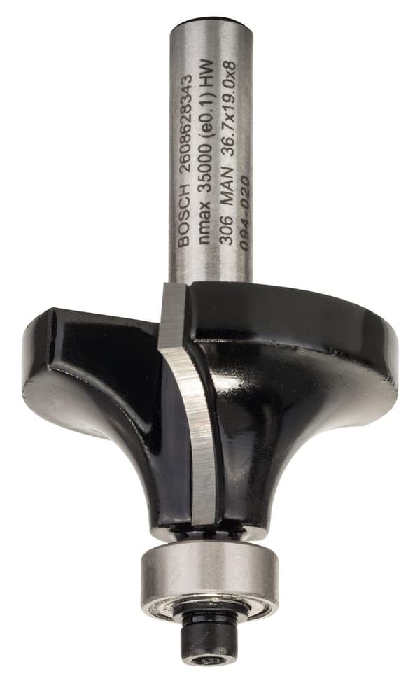 Avrundningsfräs Bosch 12/19/60 mm med kullager