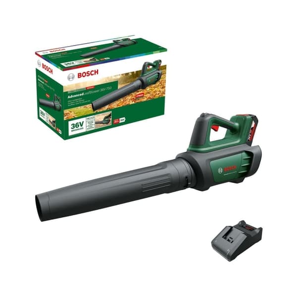 Batteridriven lövblås Bosch AdvancedLeafBlower 36V-750; 36 V; 1x2,0 Ah batt.
