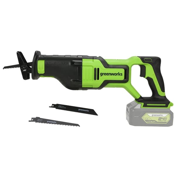 Batteridriven tigersåg Greenworks GD24RS; 24 V (utan batteri och laddare)