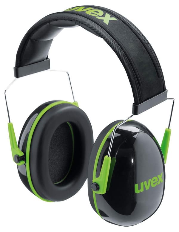 Hörselskydd Uvex K1; 28 dB; svart / grön