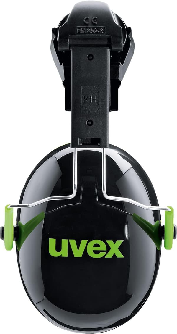 Hörselskydd Uvex K1H; 27 dB; svart / grön