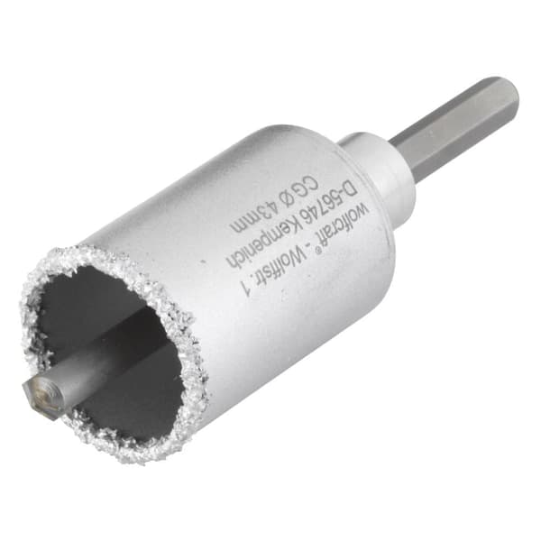 Borrkrona med skaft och centreringsborrbit Wolfcraft 3894000; 43 mm