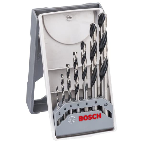 Borrsats för metall Bosch PointTeQ; 2-10 mm; 7 st.