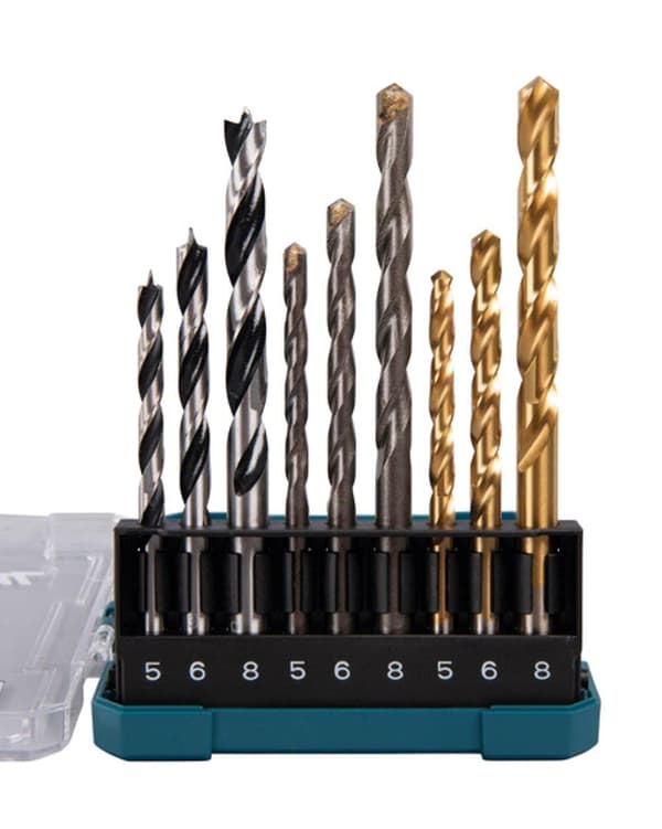Borrsats Makita D-71962; 5/6/8 mm; 9 st.