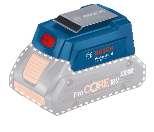 Laddare Bosch GAA 18V-48 Professional; 18 V Blå, Röd