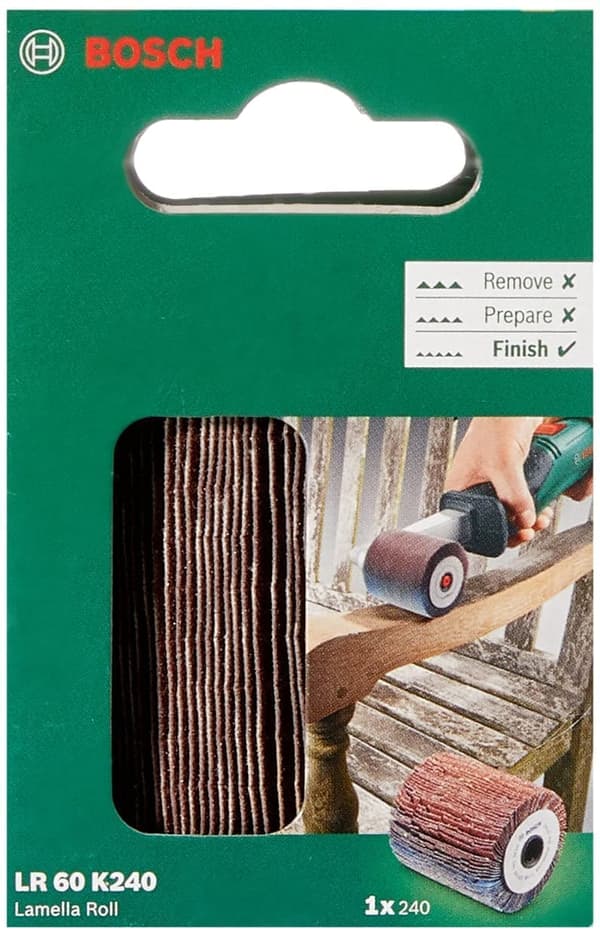 Lamellslipstift Bosch; 60x60 mm; K240; 1 st.