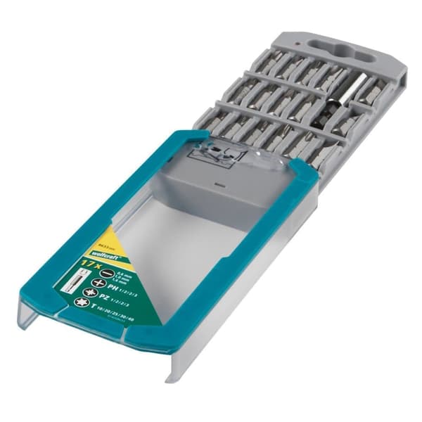 Bitssats för skruvmejsel Wolfcraft 8633000; 17 st.