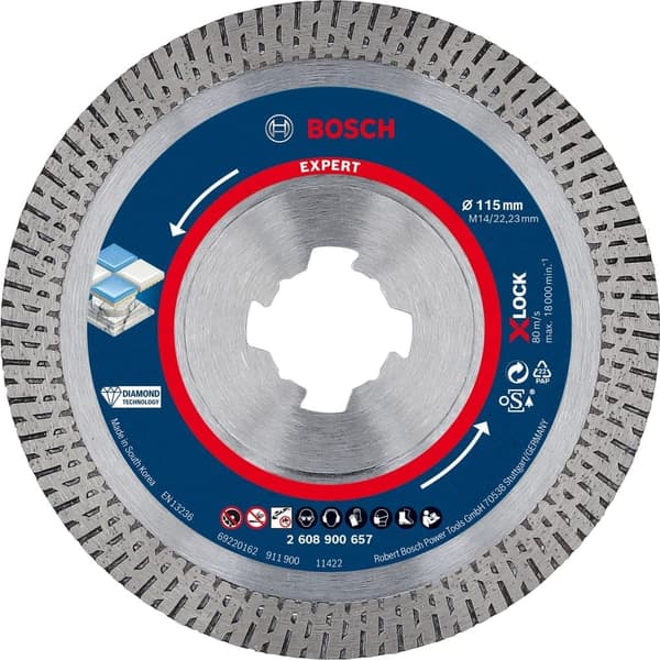 Diamantkapskiva Bosch 2608900657; 115x22,23 mm; X-Lock