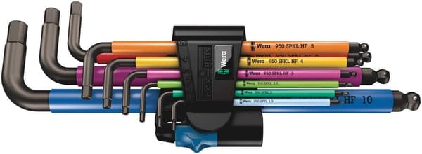 Insexnycklar Wera 950 SPKL / 9 SM HF Multicolour; 1,5-10 mm