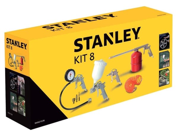 Kompressorset för målning och blåsning Stanley KIT8