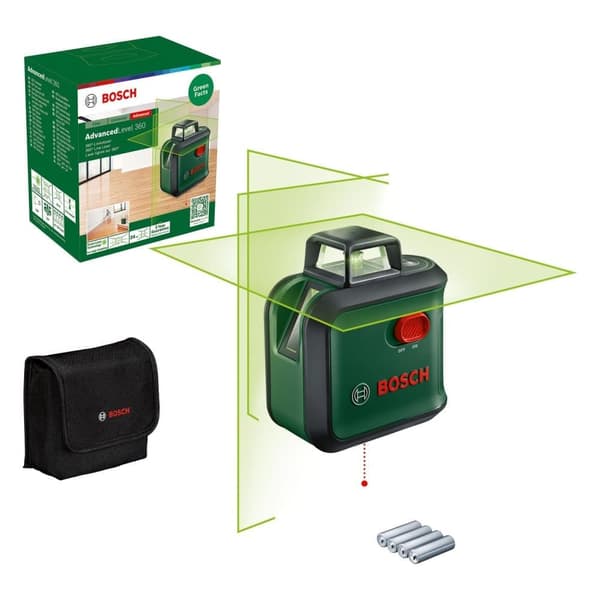 Korslinjelaser Bosch Advanced Level 360