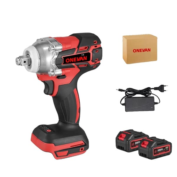 Slagskruvdragare, 520 N.M vridmoment, 4000 RPM hastighet,2 Batteri EU Kontakt