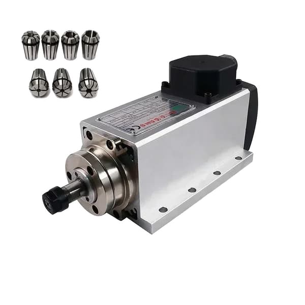 CNC Spindelmotor, 1500W Effekt, 24000RPM Hastighed,220v, luftfartsstik Junction box