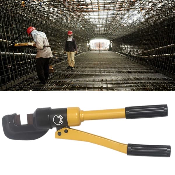 Hydraulisk Armeringsjernsklipper, 12 Tons Kapacitet, Lige Håndtag Design, 4mm til 22mm Skærområde