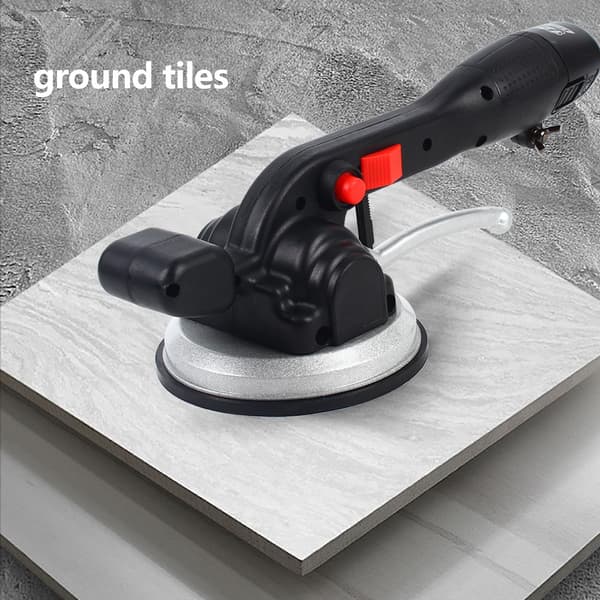 Genopladelig flisevibrator, justerbar 6-trins kontrol, 100 kg kapacitet, 12000 omdr./min effekt.