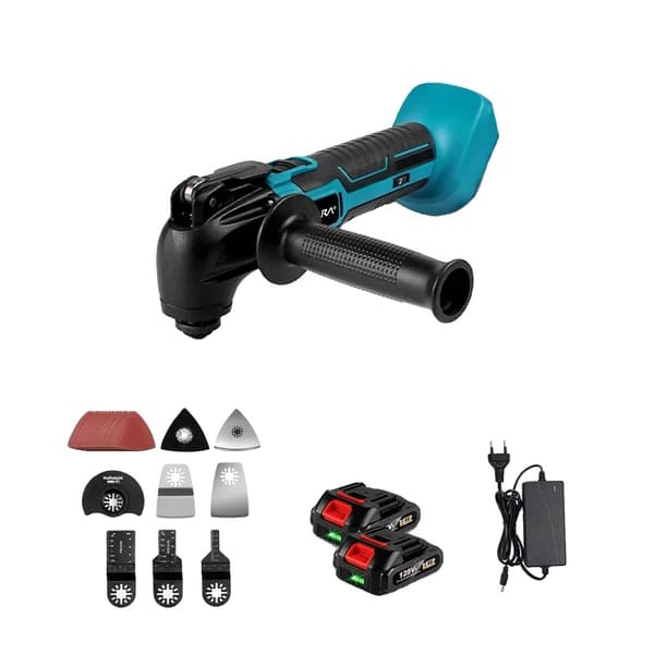 Trådløs Oscillerende Værktøj, 600W Effekt, 6 Vibrationsniveauer,1 stk 128vf batteri