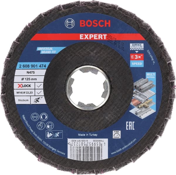 Fanformet slibeskive Bosch 2608901474; 125 mm