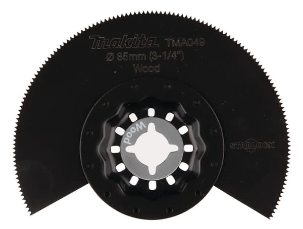 Halvrundt segmentsagblad Makita TMA049; Ø85 mm