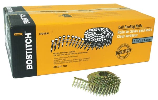 Søm Bostitch CR2DGAL; 3,05x25 mm; 15°; 7200 stk.; galvaniseret