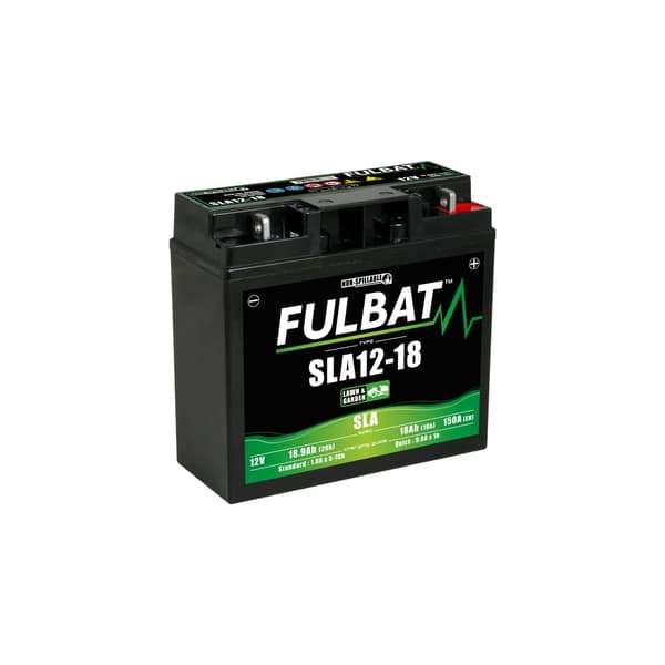 Batteri til plæneklipper Fulbat SLA12-18; 12 V; 18 Ah med gel egnet til Stiga, Alpina, Castlegarden
