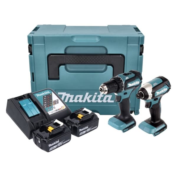 Værktøjssæt Makita DLX2289TJ (DDF485 + DTD153); 18 V; 2x5,0 Ah batt.