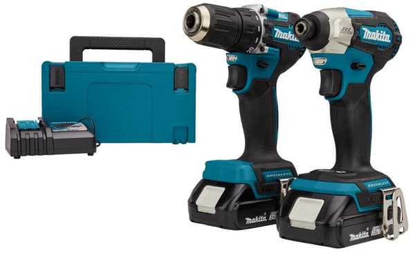 Værktøjssæt Makita DLX2423AJ (DDF487 + DTD157); 18 V; 2x2,0 Ah batt.