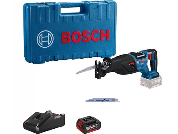 Batteridrevet bajonetsav Bosch GSA 185-LI; 18 V; 1x5,0 Ah batt.