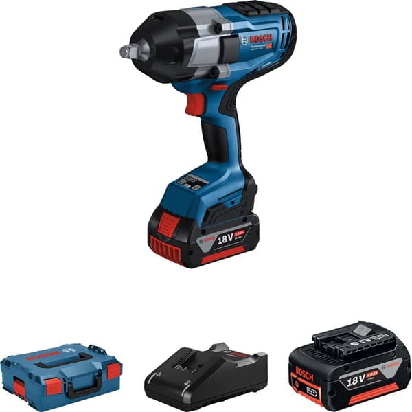 Slagnøgle Bosch GDS 18V-1000; 18 V; 2x5,0 Ah batt.