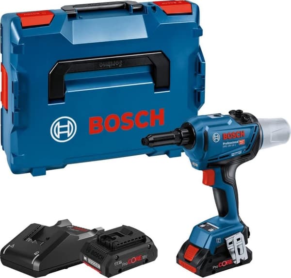 Trådløst nitteværktøj Bosch GRG 18V-16 C; 18 V; 2x4,0 Ah batt.