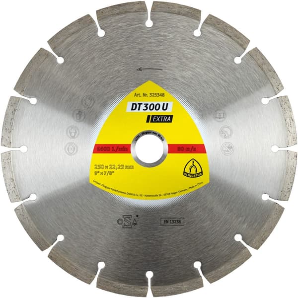 Diamantskæreskive Klingspor DT 300 U Extra; 125x1,6x22,23 mm