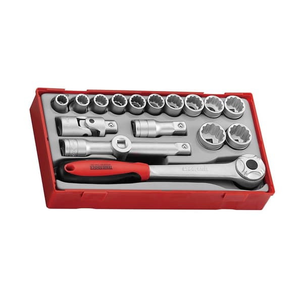 Topnøglesæt Teng Tools TT1218; 18 stk.