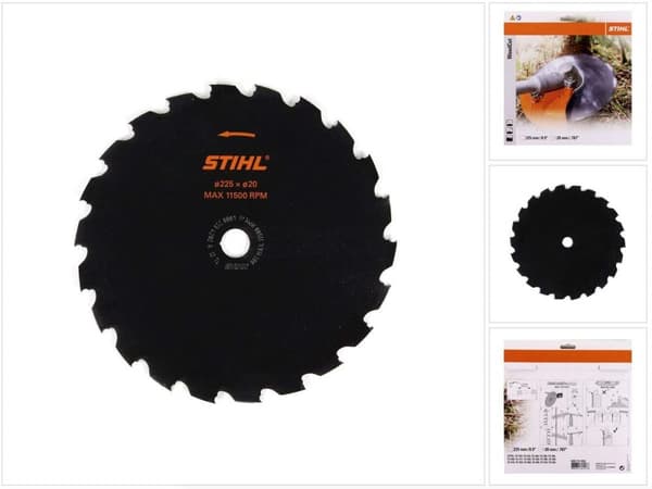 Trimmere klinge tænder Stihl WoodCut; 225x20 mm; Z22