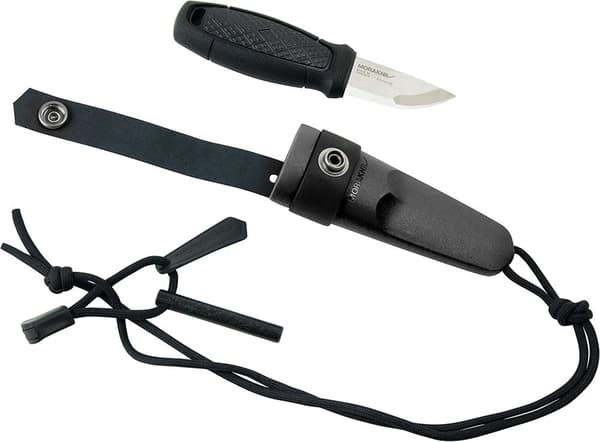 Kniv Morakniv Eldris Black Kit 12629; 143x59 mm; med brandstarter