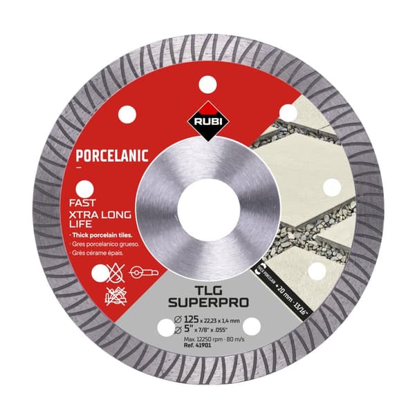Diamantskæreskive Rubi TLG 125 EXT SUPERPRO; 125 mm