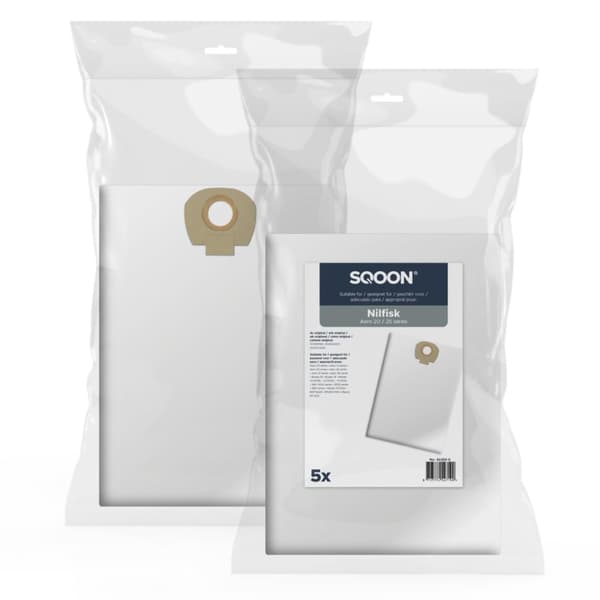 Tøj støvpose SQOON 42255-5; Nilfisk Alto/Wap/Kew Aero 20/25; 5 stk.